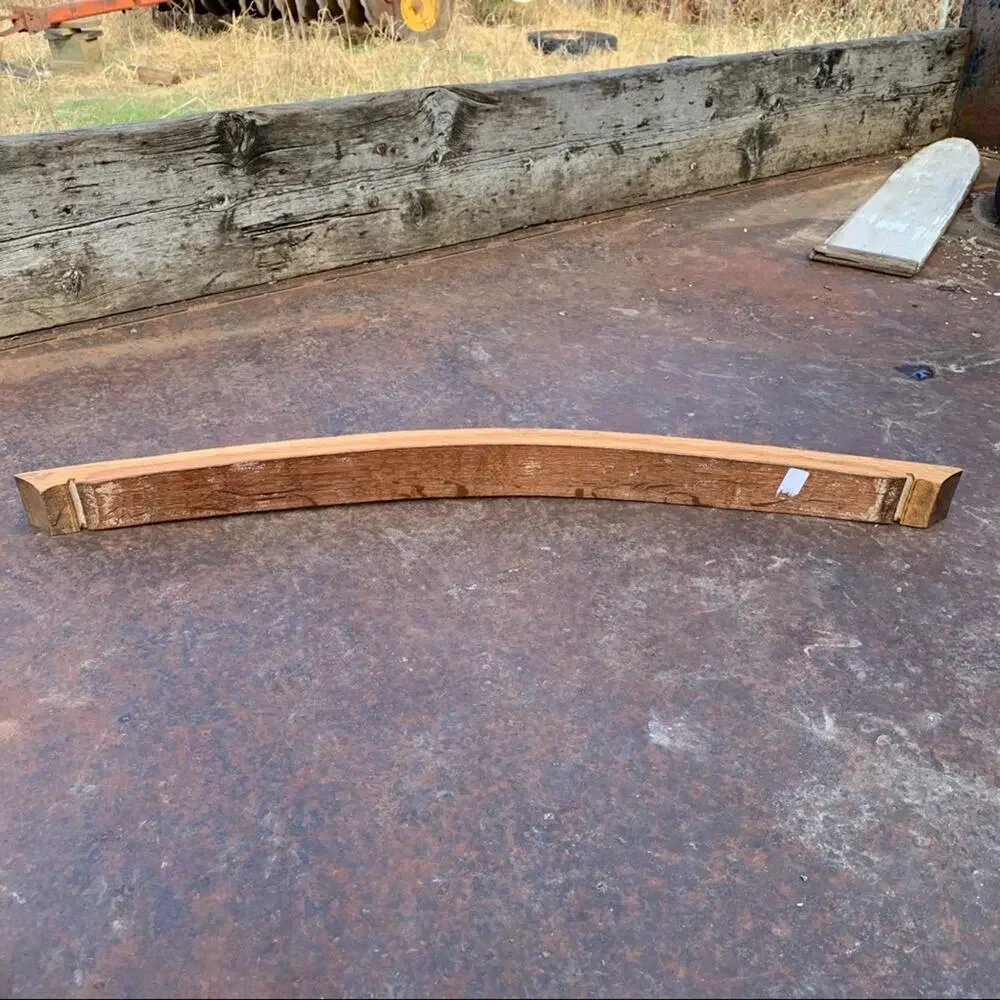 Wine barrel stave candle holder vintage